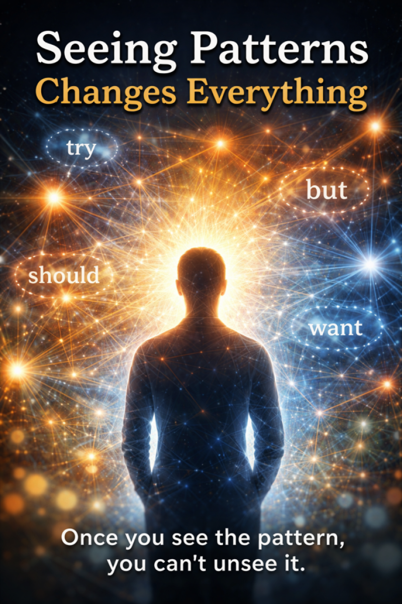 person recognizing patterns in language and behavior everywhere